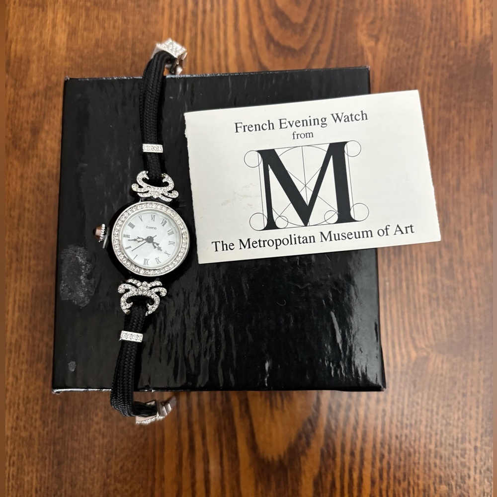 French Evening Watch with Black Strap from Metropolitan Museum Of Art